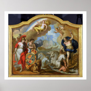 Allegory of the Power of Great Britain by Zee, des Poster