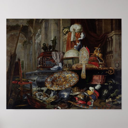 Allegory of the Vanities of the World, 1663 Poster (Voorkant)