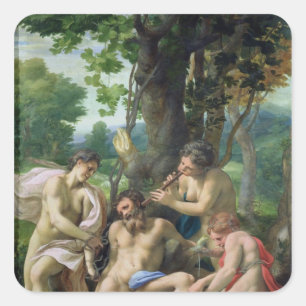 Allegory of the Vices, 1529-30 Vierkante Sticker
