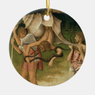 Allegory of Wisdom (olie op het paneel) Keramisch Ornament