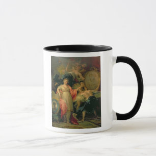 Allegory van de stad Madrid, 1810 Mok