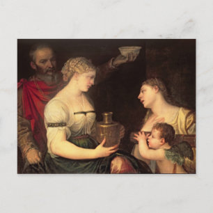 Allegory van het gehuwde leven briefkaart