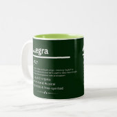 Allegra, Girl Personalized Name Definition Mug (Devant gauche)
