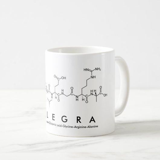 Allegra peptide nom mug (Devant droit)