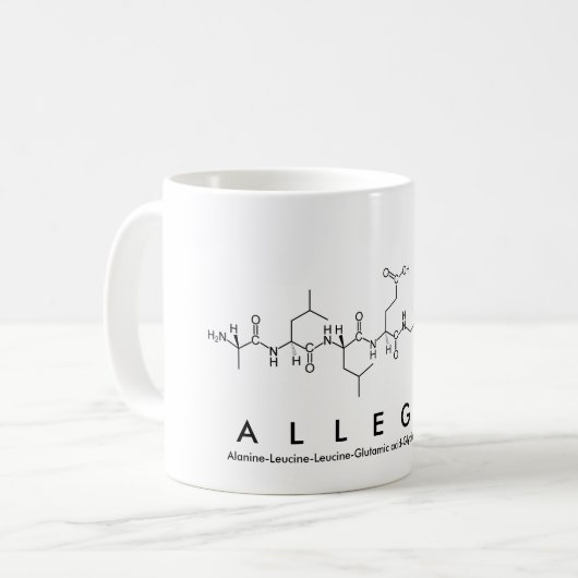 Allegra peptide nom mug (Devant gauche)