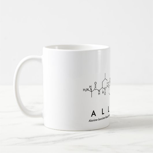 Allegra peptide nom mug (Gauche)