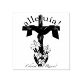 Alleluia Christus is verrezen Rubberstempel (Afrduk)