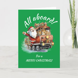 Allemaal aan boord! Kersttrein vakantie Kaart