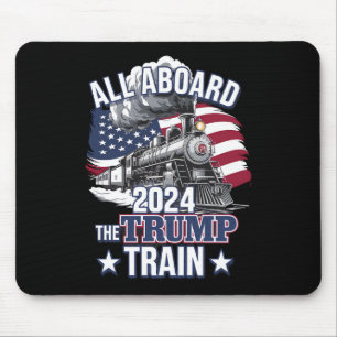 Allemaal aan boord van de Trump Trein Trump 2024 P Muismat