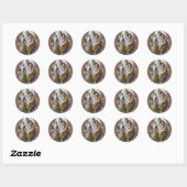 Allemaal aantrekkelijk koppel ronde sticker (Vel)