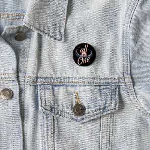 Allemaal één ronde button 3,2 cm
