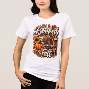Allemaal geboekt voor de herfst, gezellige herfstl Tri-Blend shirt
