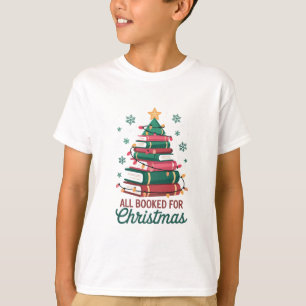 Allemaal geboekt voor Kerst Bibliothecaris Boeklie T-shirt
