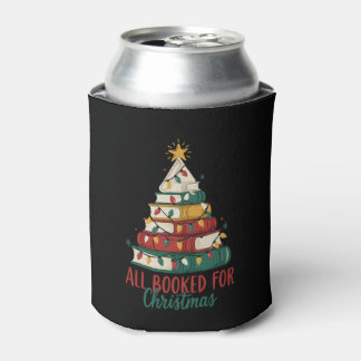 Allemaal geboekt voor Kerst Boek Stapel Lichtjes K Blikjeskoeler