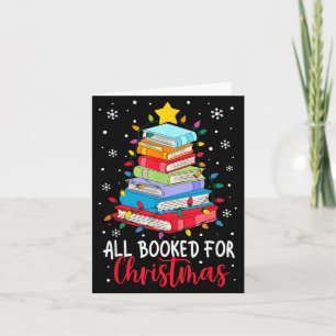 Allemaal geboekt voor kerstboek Kerstboom Licht Kaart