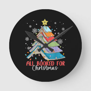 Allemaal Geboekt Voor Kerstboek Kerstboom Licht Ronde Klok