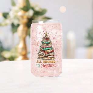 Allemaal geboekt voor Kerstmis Blikvorm Glas