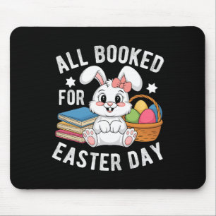 Allemaal geboekt voor Pasen Cute Bunny Konijn Leze Muismat