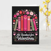 Allemaal geboekt voor Valentijn boekenliefhebbers Kaart (Gele Bloem)