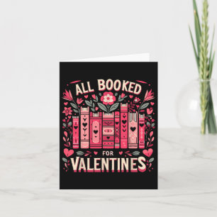 Allemaal geboekt voor Valentijn boekenwurm mannen Kaart