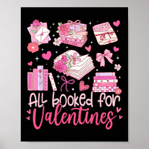Allemaal geboekt voor Valentijnsdag Boekliefhebber Poster