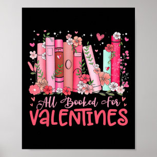 Allemaal geboekt voor valentine-boeklezing vrouwen poster