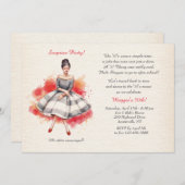 Allemaal geklede uitnodigingen (Voorkant / Achterkant)