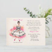 Allemaal roze gekleed kaart (Staand voorkant)