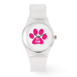 ALLEMAAL ROZE! VET TECH HORLOGE