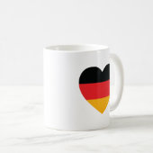 Allemagne Drapeau Coeur café Mug (Devant droit)