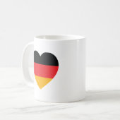 Allemagne Drapeau Coeur café Mug (Devant gauche)