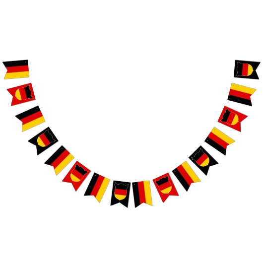Allemagne Drapeau Escutcheon Rouge Noir Or Patriot (Tout)