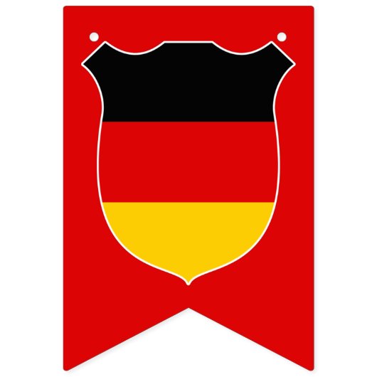 Allemagne Drapeau Escutcheon Rouge Noir Or Patriot (Deuxième drapeau)