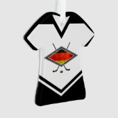 Allemagne Drapeau Hockey Logo, Nom et Numéro Jerse (devant)