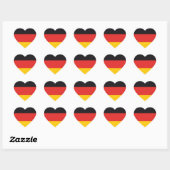 Allemagne Drapeau x20 autocollants drapeau alleman (Feuille)