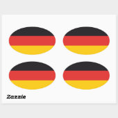 Allemagne Drapeau x20 autocollants drapeau alleman (Feuille)