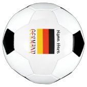 Allemagne et drapeau allemand avec votre nom Socce (Tourné)