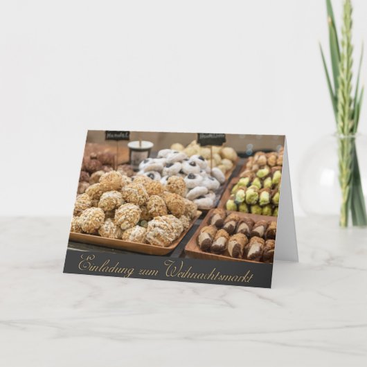 Allemagne Joyeux Noël invitation Marché de Noël (Devant)