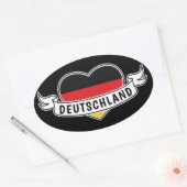 Allemagne Love stickers texte personnalisé (Enveloppe)