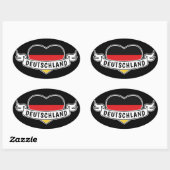 Allemagne Love stickers texte personnalisé (Feuille)