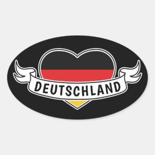Allemagne Love stickers texte personnalisé