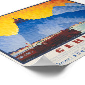 Allemagne par Southern Railway Poster vintage 1935 (Coin)