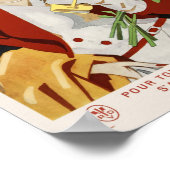 Allemagne Poster vintage ferroviaire 1928 (Coin)