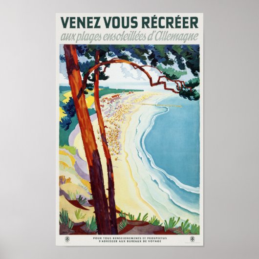 Allemagne Poster Vintage voyage 1935 (Devant)