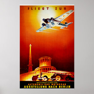 Allemagne Poster Vintage voyage restauré