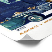 Allemagne Poster Vintage voyage restauré (Coin)