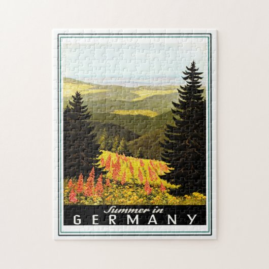 Allemagne vintage Été Voyage Puzzle de l'affiche (Vertical)