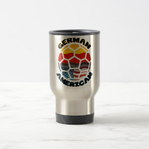 Allemand Américain balle de football Voyage Mug