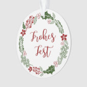 Allemand Joyeux Vacances Wreath, Frohes Fest (devant)