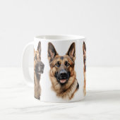 Allemand Shepard amoureux de la tasse à café (Devant gauche)